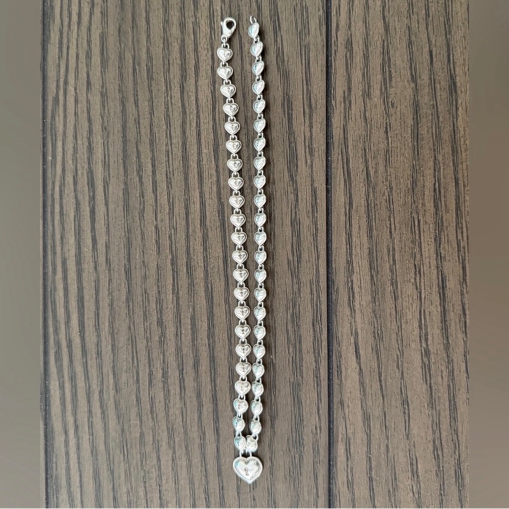 Tiffany & Co. Silver Heart Charm Necklace - Picture 6 of 11